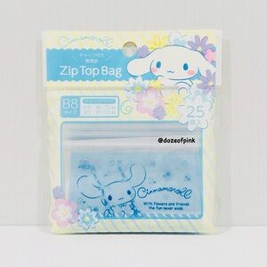 Sanrio Cinnamoroll Transparent 25 / B8 zipper top bags